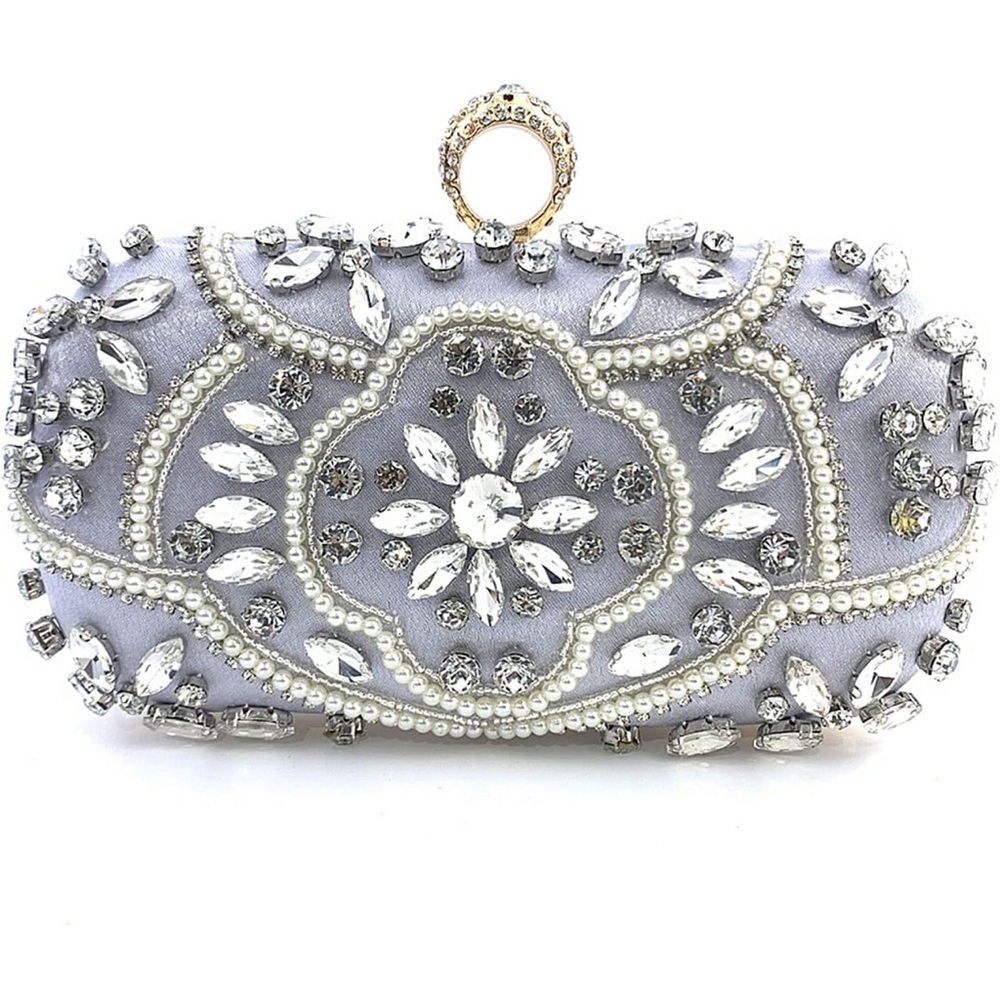 Flavia‎ Silver Bridal Handbag